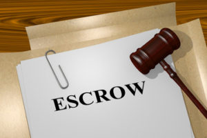 Document that reads escrow or closing