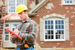 Male home inspector