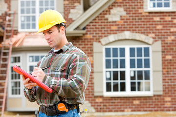 Male home inspector